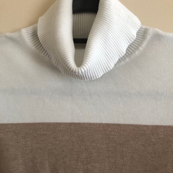 Turtle neck striped sweater - Picture 3 of 4